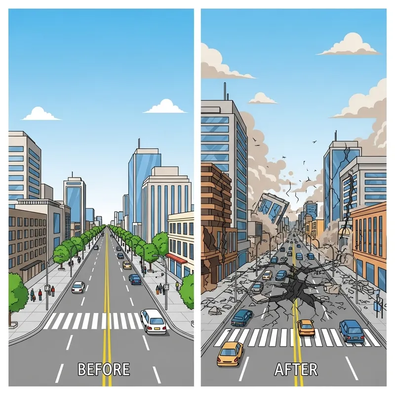 Before vs After Earthquakes: Easy Draw Comparisons