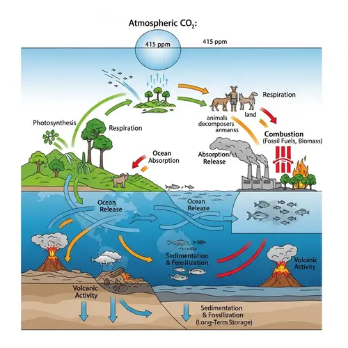 Understanding the Carbon Dioxide Cycle Infographic
