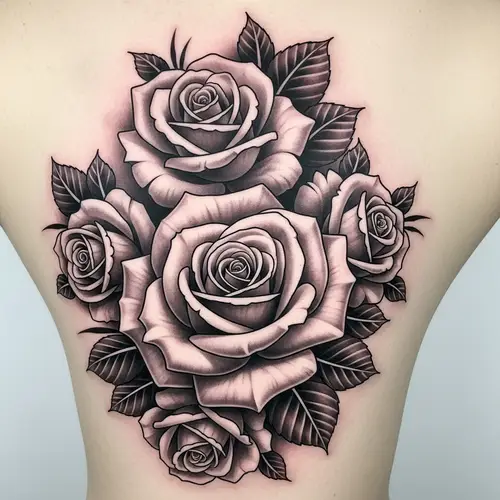 Stunning Rosas Tattoo Design with Intricate Details