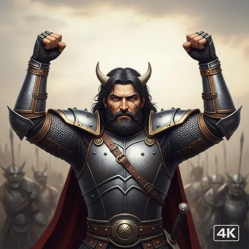 Victorious Warrior Portrait | 4k Professional Photograph
