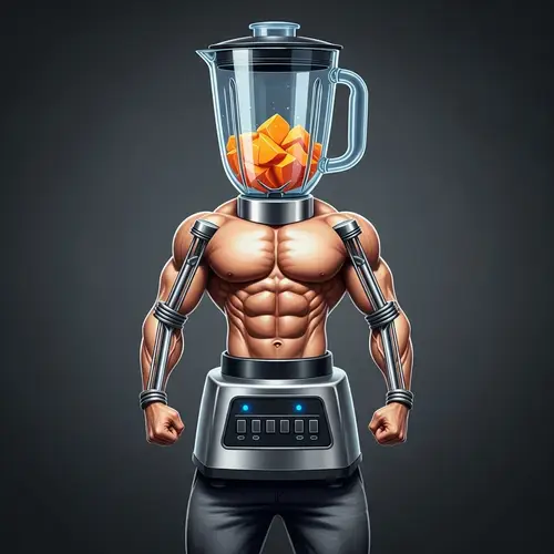Muscular Man Blender | Unique Kitchen Appliance Transformation