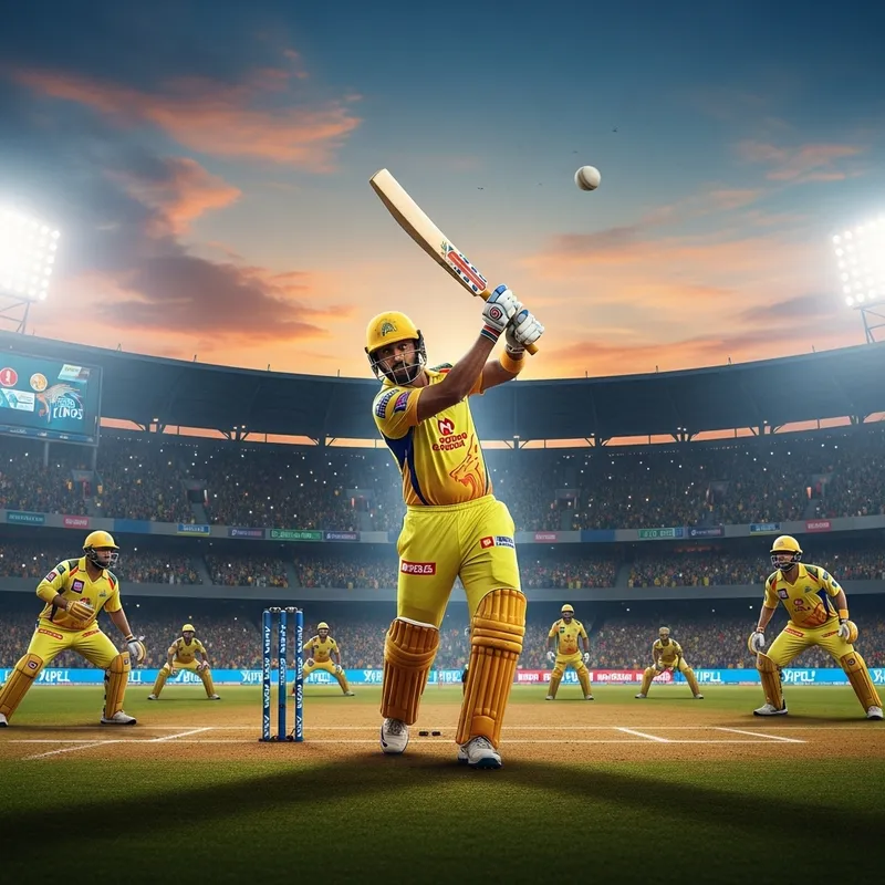 Exciting 2024 Fictional Cricket Match: Chennai Super Kings in Action