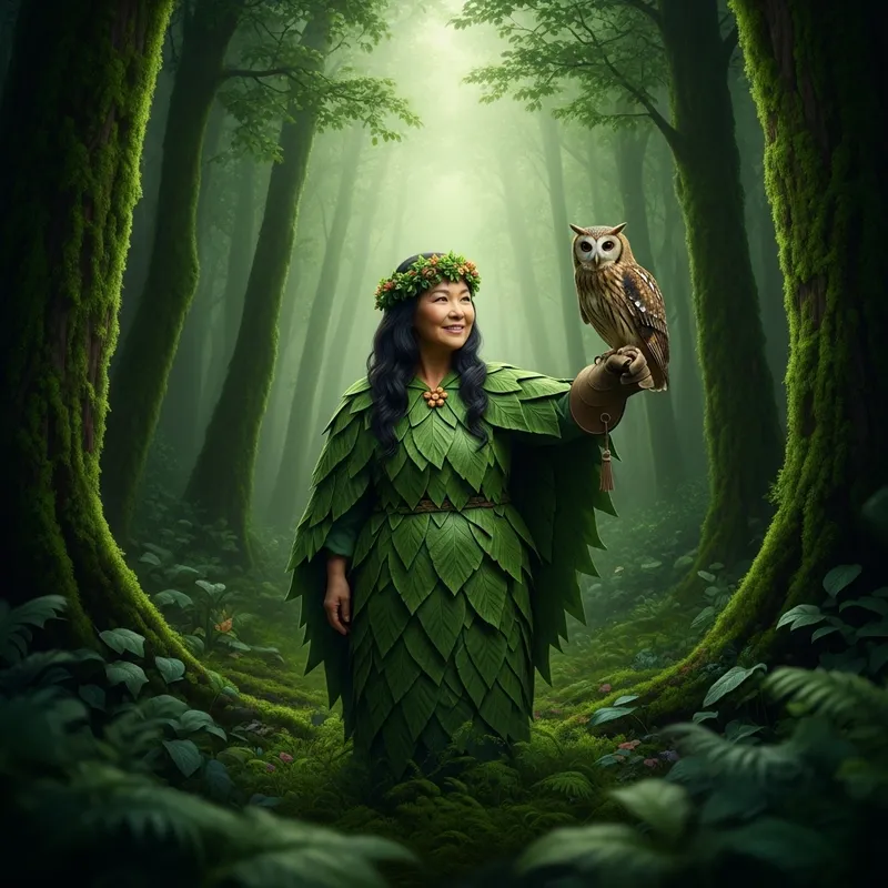 Discover Tranquil Forest Harmony - Enchanting Mother Nature with Owl