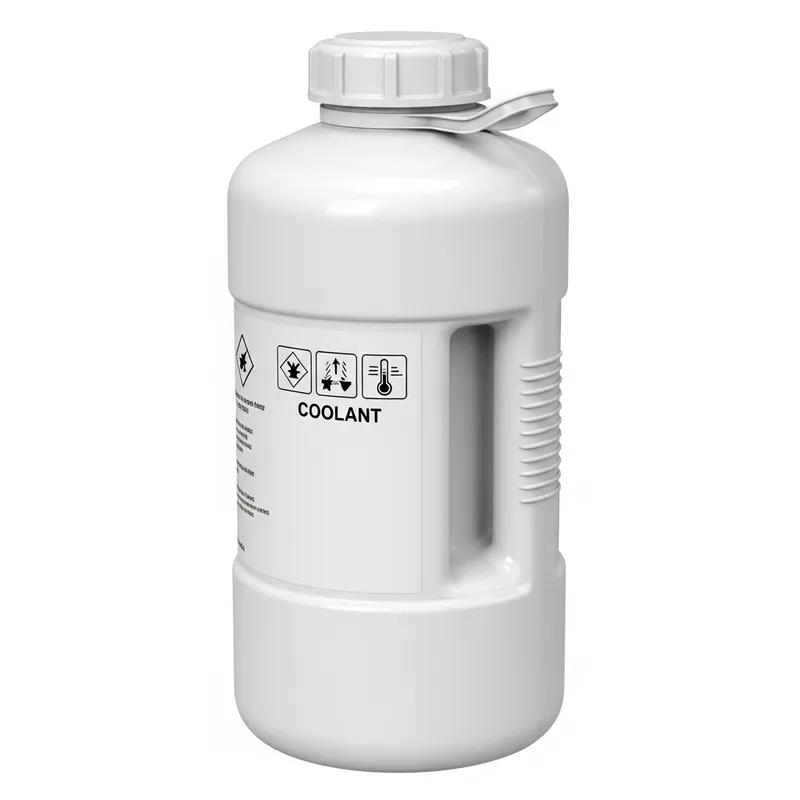 High-Quality White Coolant Canister for Industrial Use High-Quality White Coolant Canister for Industrial Use