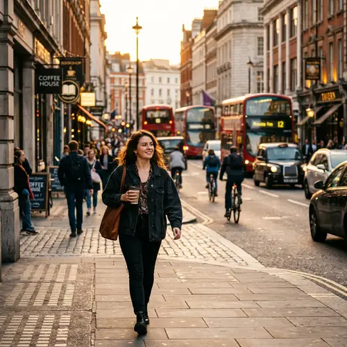 Golden Hour City Walk: Capturing Life in Motion