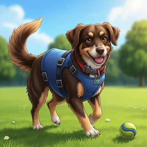 Lively & Playful Dog - Joyful Scene in Green Park