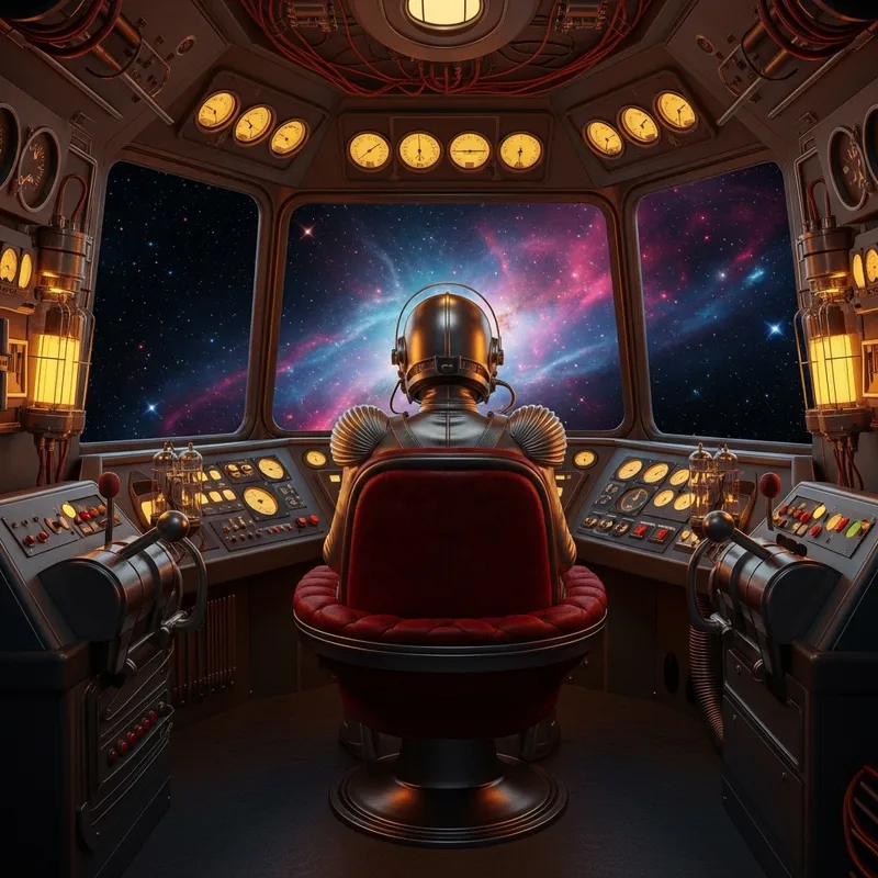 Retro-Futuristic Spaceship Adventures