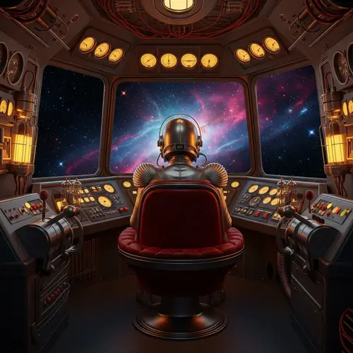 Retro-Futuristic Spaceship Adventures