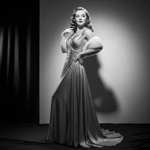 Classic Hollywood Glamour Portrait | Elegant Vintage Studio Photoshoot