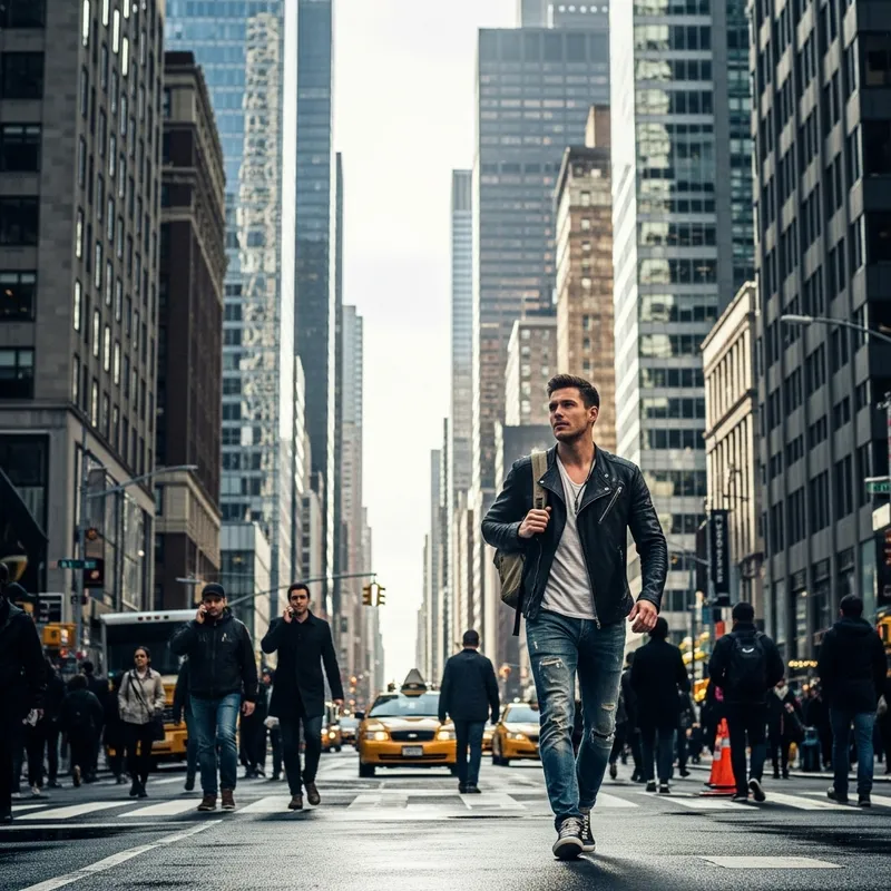 Stylish Urban City Boy with Brown Hair | Street Fashion Look Stylish Urban City Boy with Brown Hair | Street Fashion Look
