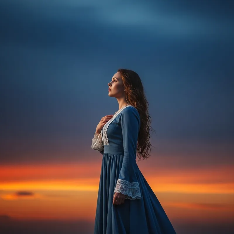 Lana Del Rey: Vintage Fashion Under Dramatic Skies