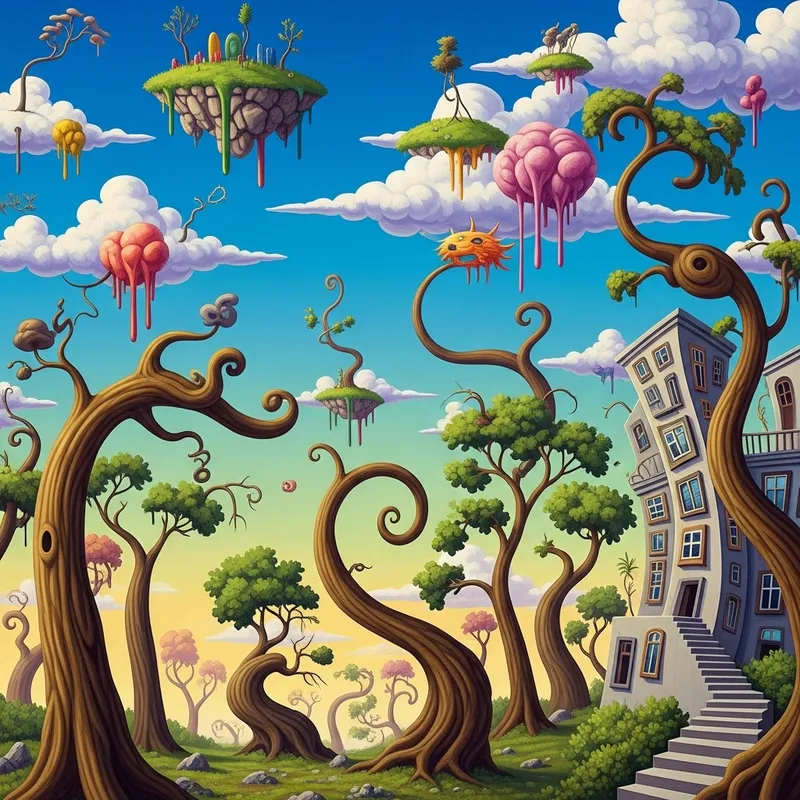 Dreamlike Forest and Eccentric Architecture