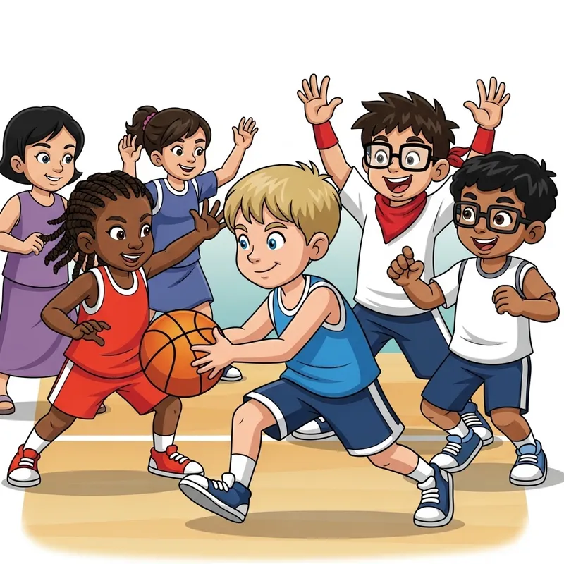Fun Basketball Invasion Games for Kids: Cartoon Playtime