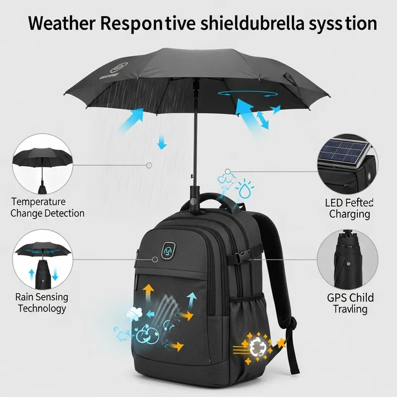 Pioneering Weather Adaptive Shielding System Backpack