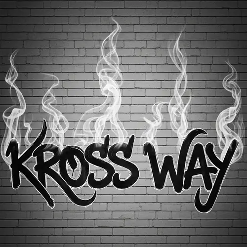 Kross Way Graffiti Smoke on Gray Brick Wall