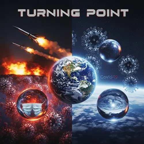 Turning Point Album Artwork: War, Pandemic & Hope | Occhic