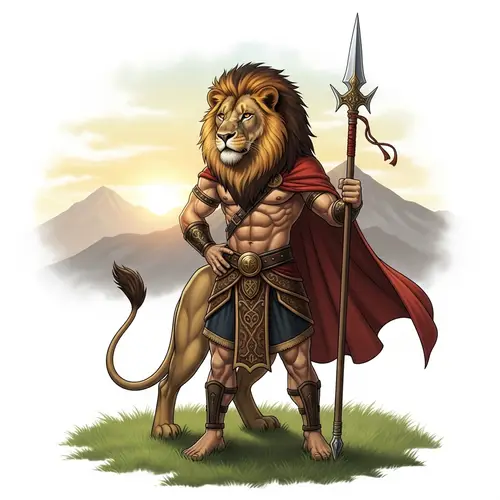 Hombre León: The Majestic Lion-Man Hybrid