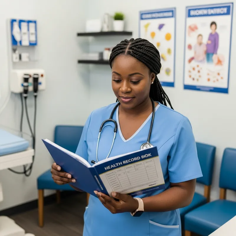 Expert Black Midwife | Pregnancy Health Record Book