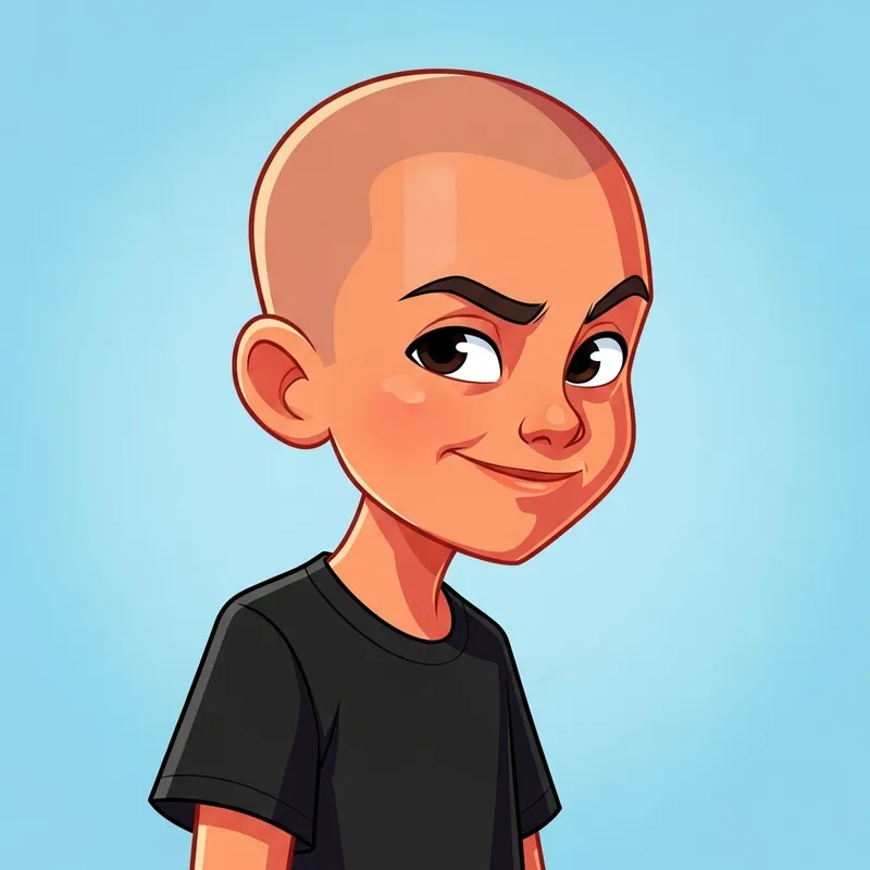 Playful Hispanic Boy Cartoon Character Illustration