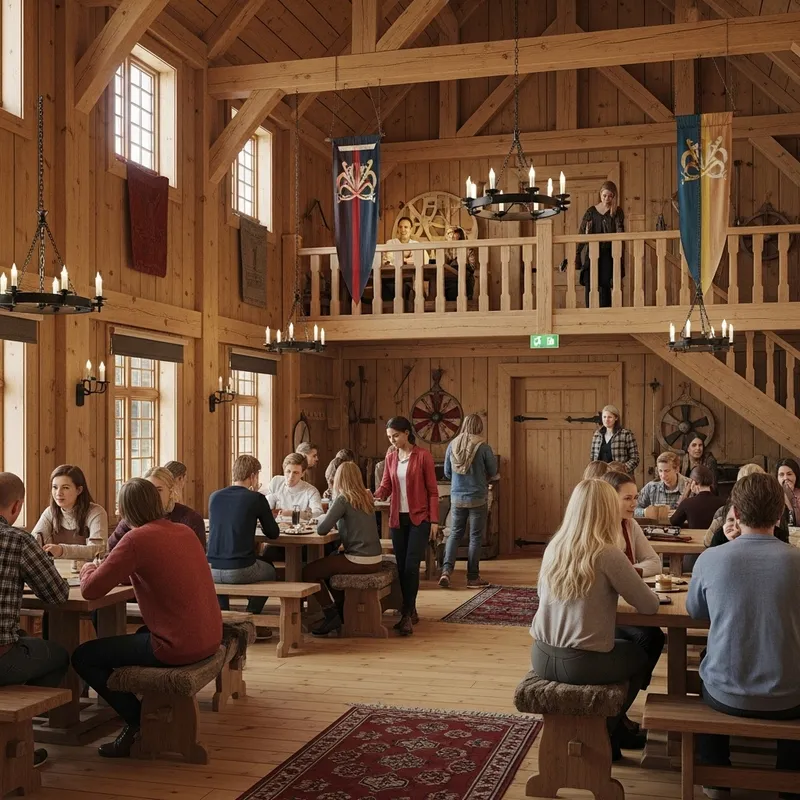 House of Wolf: The Viking-Era Student Common Room embodying Family, Honor & Free Spirit