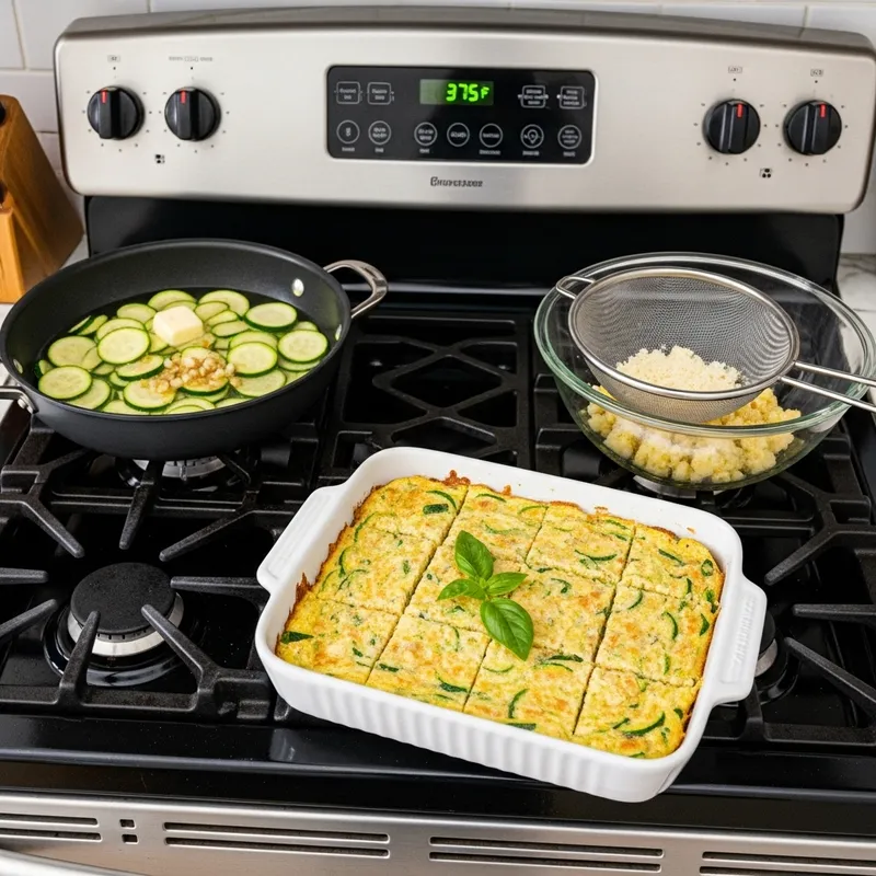 Savory Zucchini Squares Recipe - Easy Steps