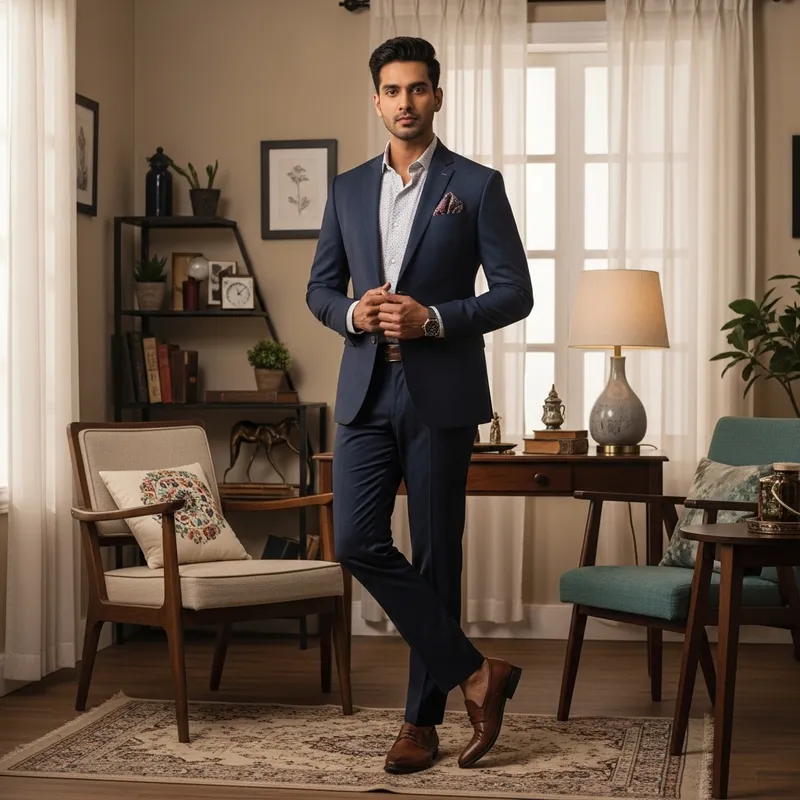 Stylish Handsome Man in the Room