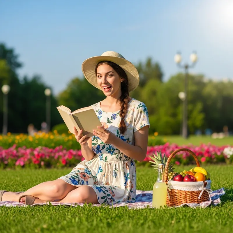 Romantic Park Proposal: Couple's Tranquil Moment Romantic Park Proposal: Couple's Tranquil Moment