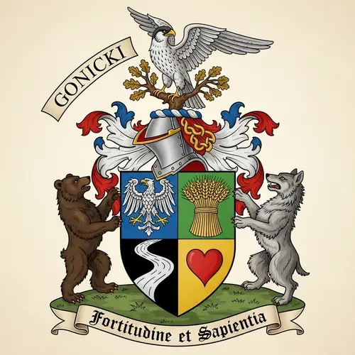 GONICKI Family Crest Design