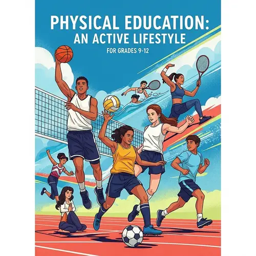 Dynamic PE Book Cover Featuring Teen Sports