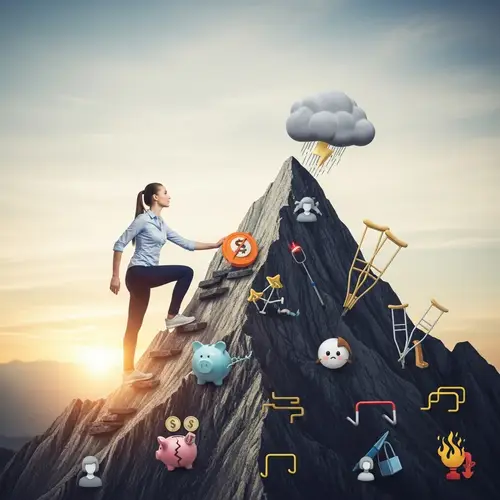 Self-Confident Woman Overcoming Life's Challenges