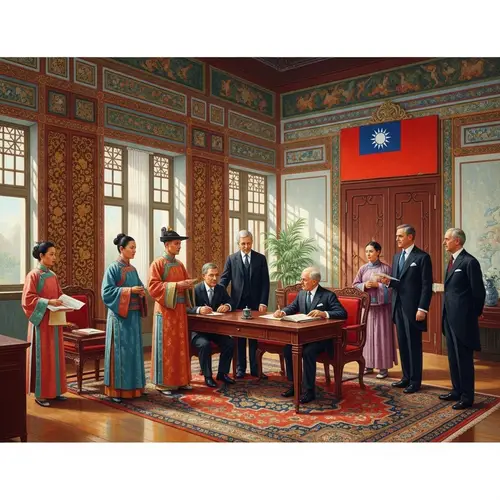 Orientalist Taiwanese Embassy Office with Cultural Exchange