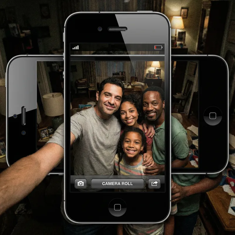 Fun Family Selfie Taken on iPhone