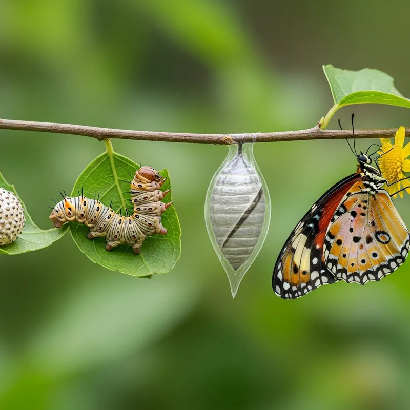 Metamorphosis: From Egg to Butterfly - A Visual Journey
