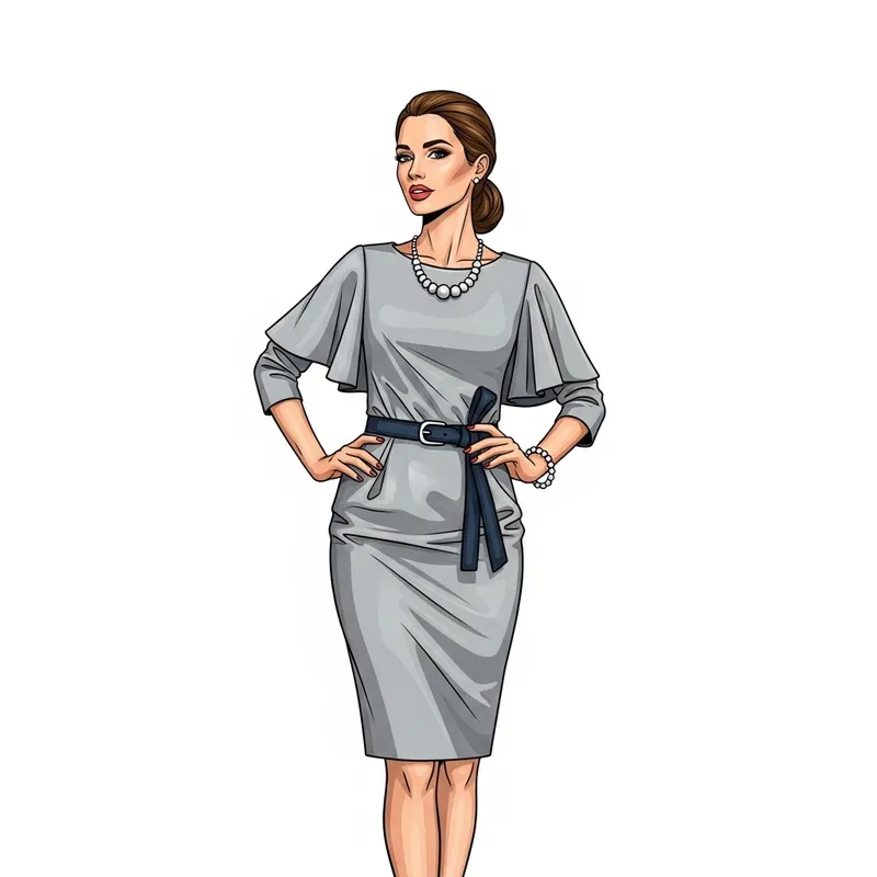 Sexy Woman with Sophistication and Glamour