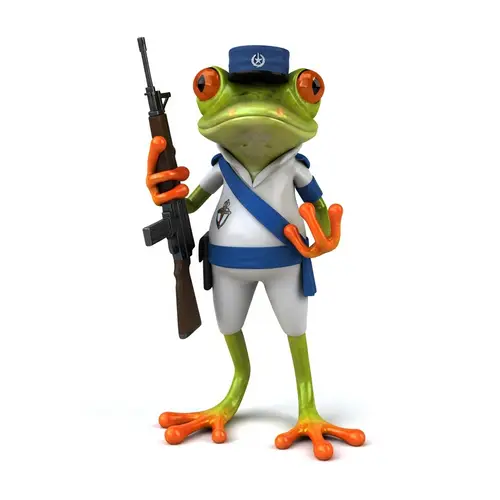 French Foreign Legion Frog | Military Frog Costume Photo