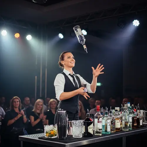 Professional Flair Bartending Show | Expert Female Bartender
