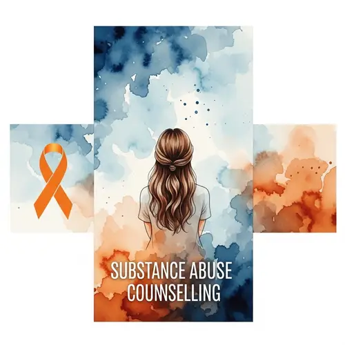 Watercolor Substance Abuse Counseling Art