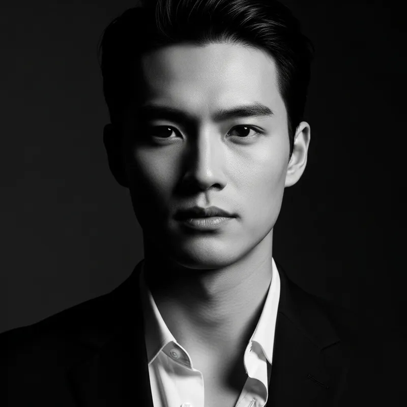 Dramatic High-Contrast Black and White Portrait Photography Dramatic High-Contrast Black and White Portrait Photography