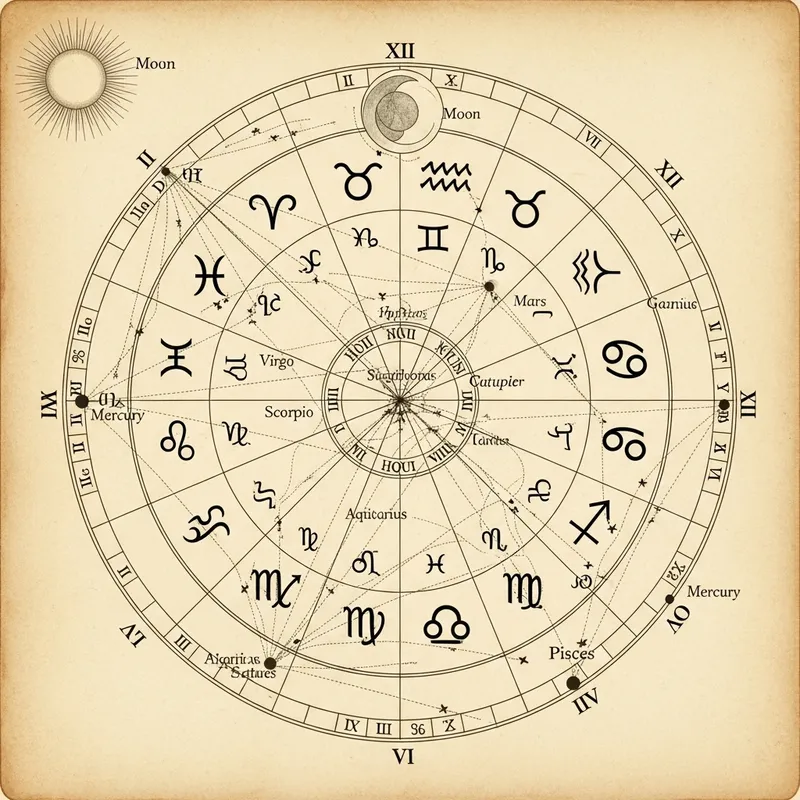 Astrological Natal Chart Interpretation for Personality Traits and Life Paths