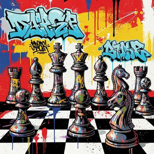 Urban Chess Art: A Bold Strategy in Colors