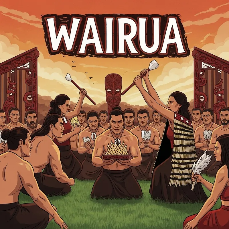 Maori Spiritual Ceremony: Capturing Wairua Essence in Vibrant Colors