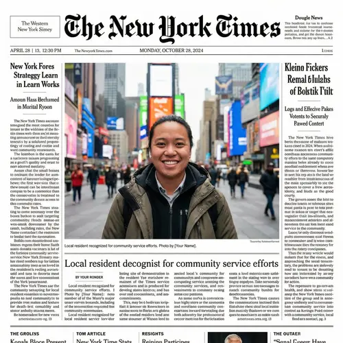 Your Photo on The New York Times Cover