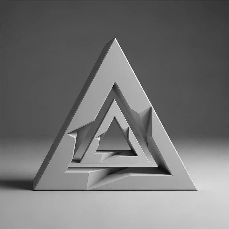 Inverted Equilateral Triangle with Hollow Base