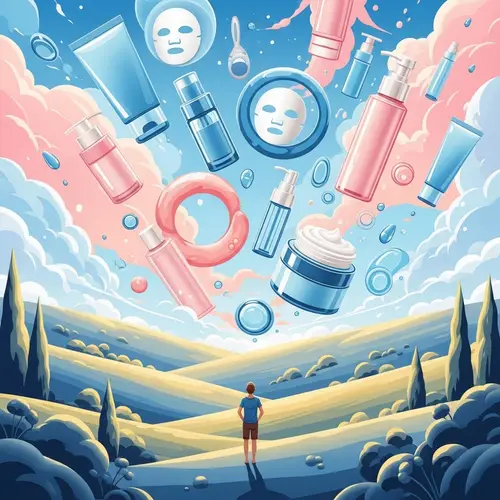 Magical Skincare Abstract Landscape | Radiant Skin Dream View