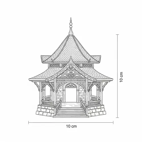 Intricate Indigenous Pavilion - Cultural Heritage and Craftsmanship