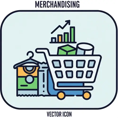 Merchandising System Icon - Vector Illustration