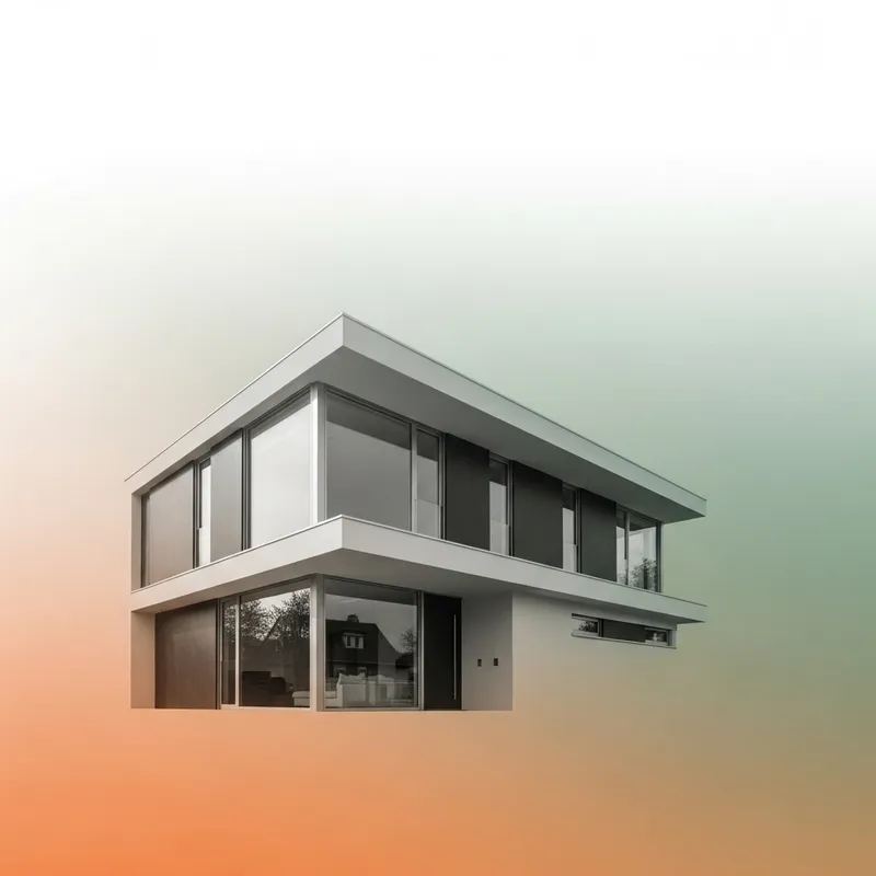 Modern House Background including Gradient for Building Companies