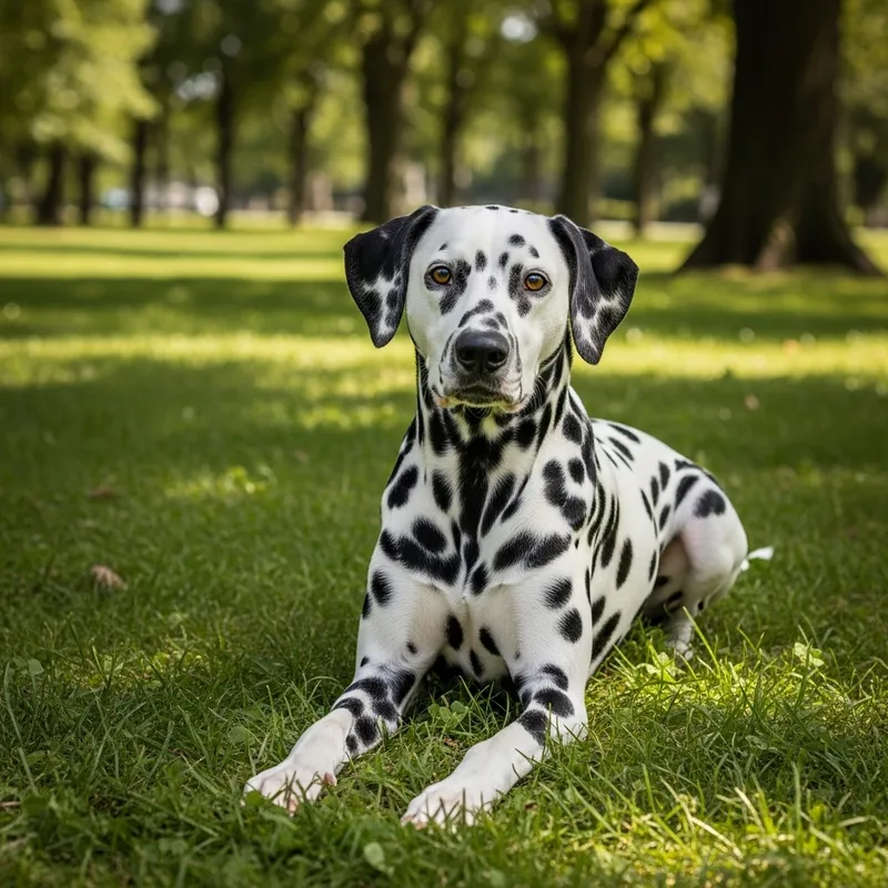Majestic Dalmatian with Unique Spotted Coat