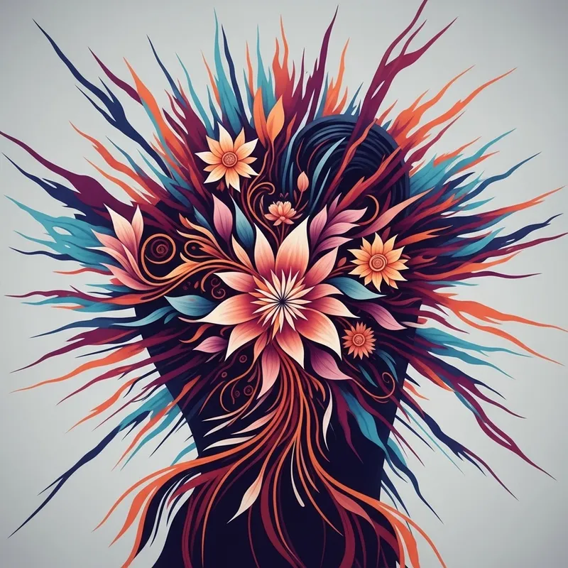 Powerful Abstract Art: Endometriosis Pain Depiction Powerful Abstract Art: Endometriosis Pain Depiction