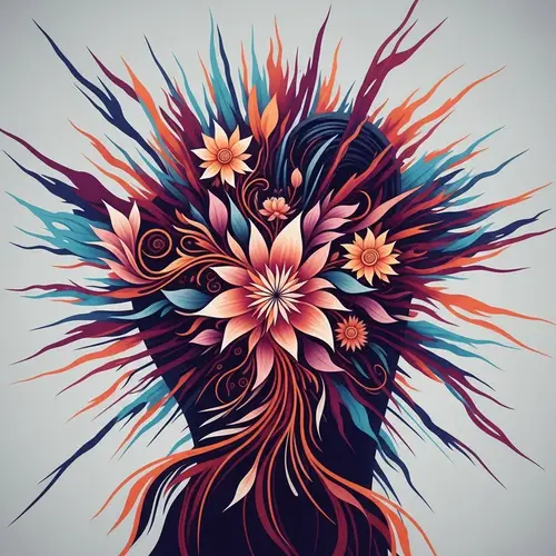 Powerful Abstract Artwork: Endometriosis Pain Representation